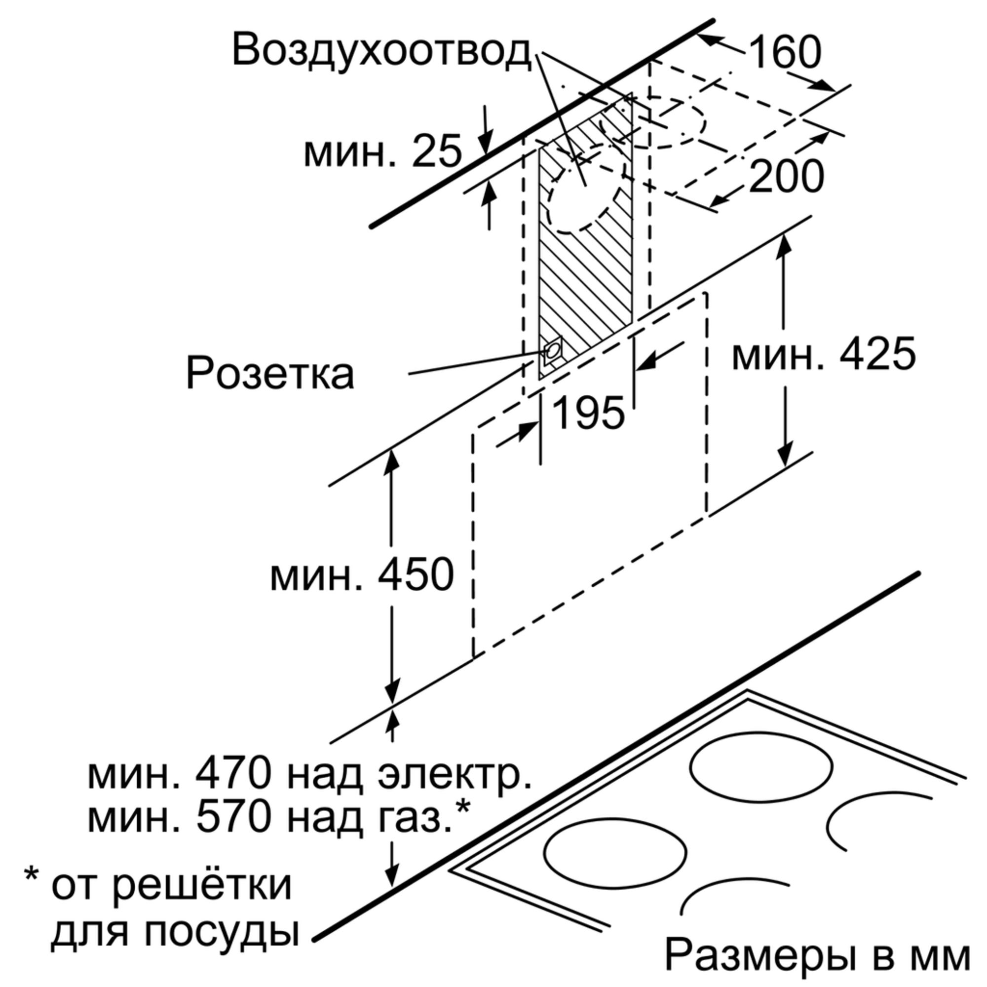 Вытяжки Bosch DWK065G60R фото №8