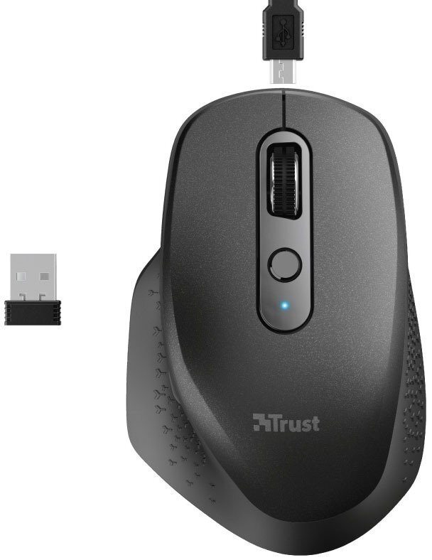 Комп'ютерна миша Trust Ozaa Rechargeable WL Black (23812) фото №6