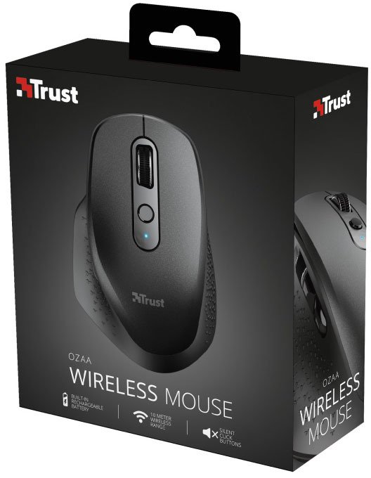 Комп'ютерна миша Trust Ozaa Rechargeable WL Black (23812) фото №7