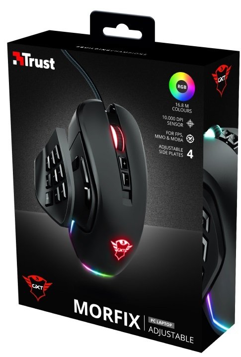 Компьютерная мыш Trust GXT 970 Morfix Customisable Blue (23764) фото №9