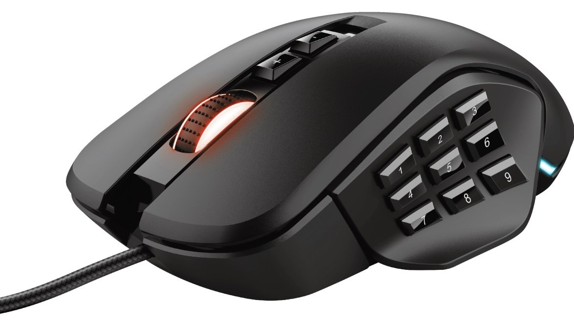 Компьютерная мыш Trust GXT 970 Morfix Customisable Blue (23764) фото №3