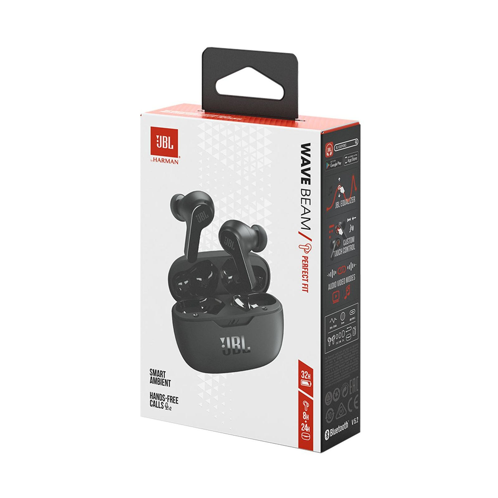Наушники JBL Wave Beam TWS Black (JBLWBEAMBLK) фото №9