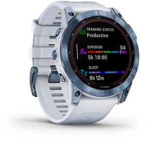 Smart годинник Garmin fenix 7X Sapph Sol Mineral Blue, GPS (010-02541-15) фото №3