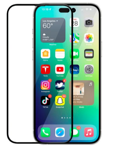 Захисне скло ATG iPhone 14 Pro Max 5D Black (тех.пак)