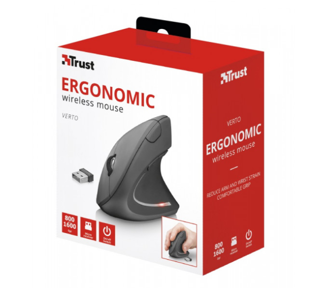 Компьютерная мыш Trust Verto Ergonomic, WL (22879) фото №8