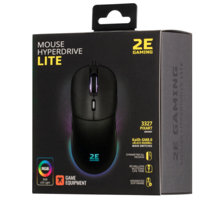 Компьютерная мыш 2E GAMING HyperDrive Lite, RGB (2E-MGHDL-BK) фото №10