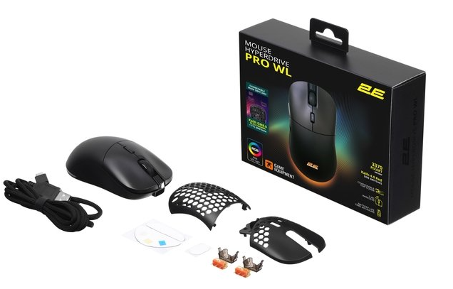 Компьютерная мыш 2E GAMING HyperDrive Pro WL, RGB (2E-MGHDPR-WL-BK) фото №11