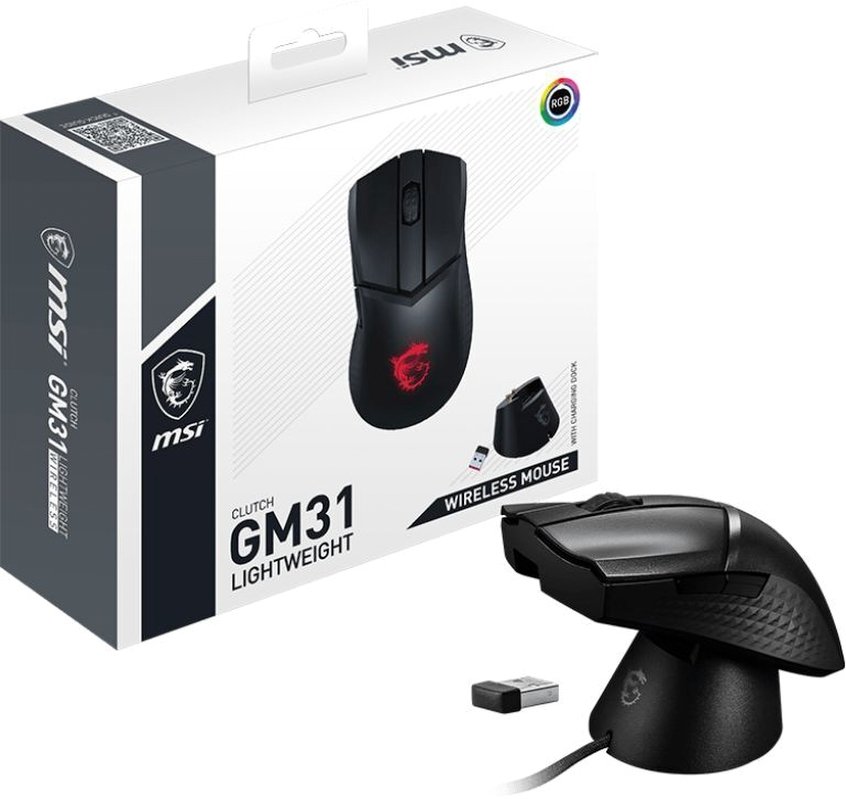 Комп'ютерна миша MSI Clutch GM31 LIGHTWEIGHT WIRELESS (S12-4300980-CLA) фото №5