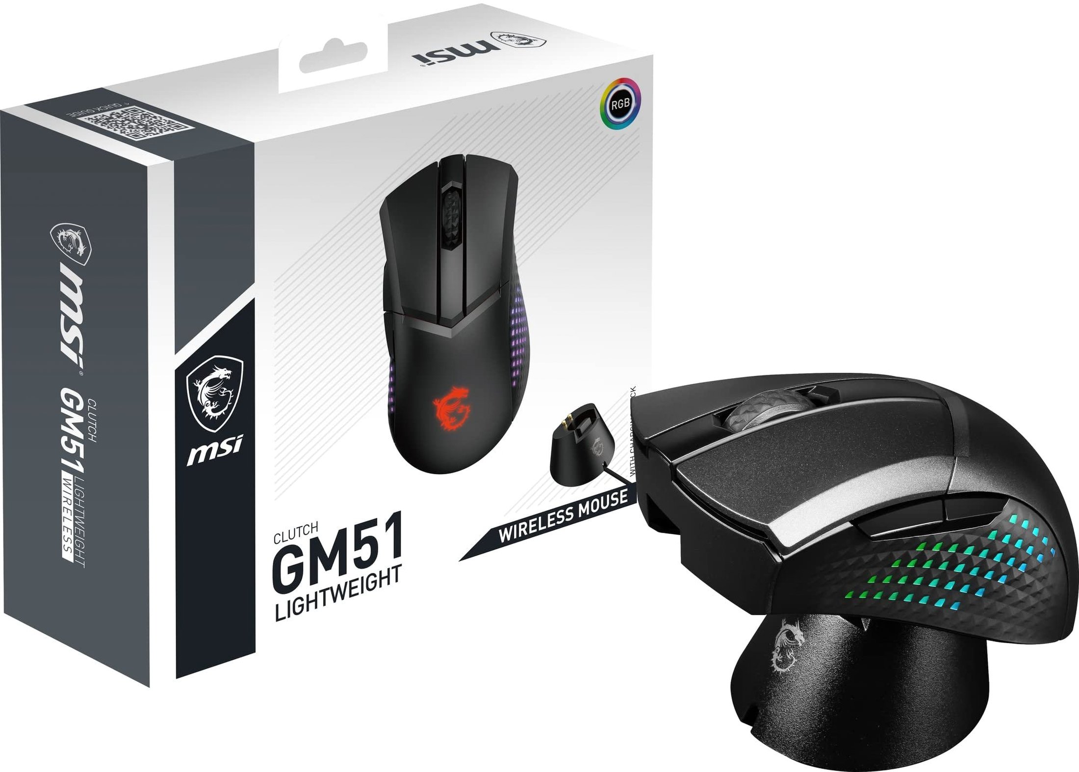 Комп'ютерна миша MSI Clutch GM51 LIGHTWEIGHT WIRELESS (S12-4300080-C54) фото №6