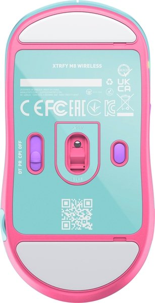 Комп'ютерна миша Xtrfy M8, WL/USB-A, RGB (M8W-RGB-MINT) фото №7