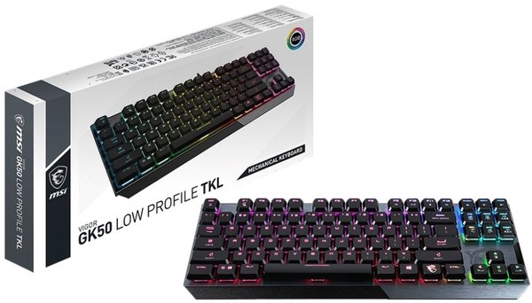 Клавиатура MSI VIGOR GK50 LOW PROFILE TKL UA (S11-04UA210-GA7) фото №4
