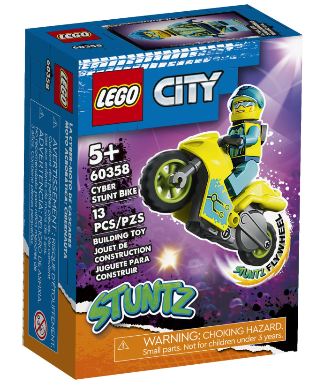 Конструктор Lego City Каскадерський кібермотоцикл