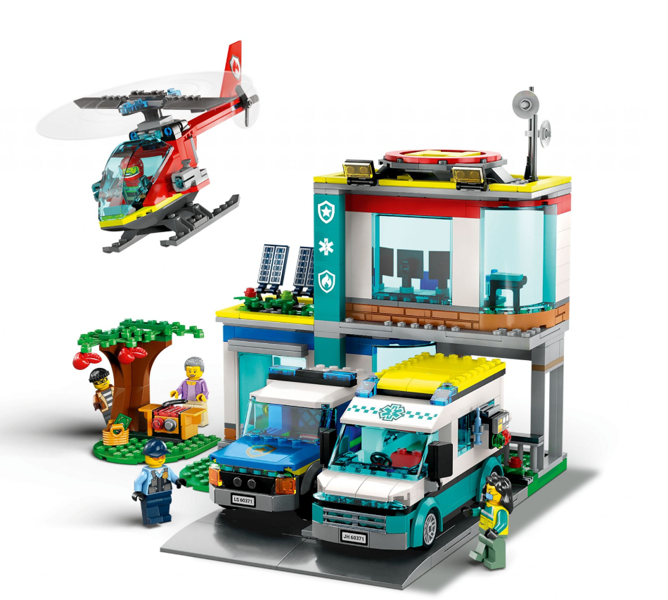 Конструктор Lego City Центр управління рятувальним транспортом фото №4