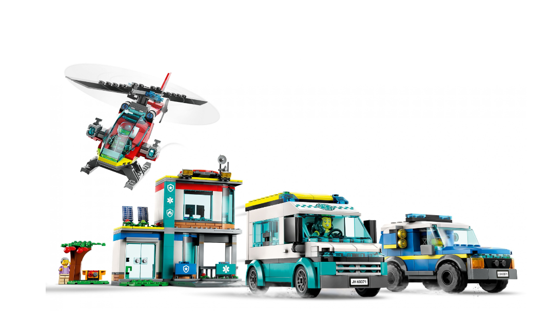 Конструктор Lego City Центр управління рятувальним транспортом фото №2
