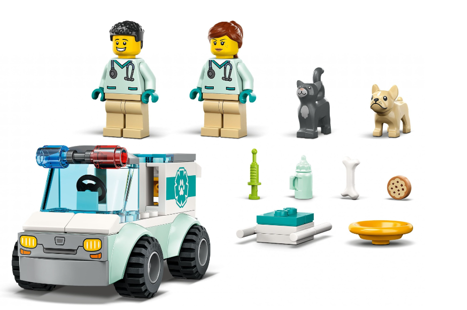 Конструктор Lego City Фургон ветеринарної швидкої допомоги фото №3