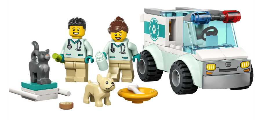 Конструктор Lego City Фургон ветеринарної швидкої допомоги фото №5
