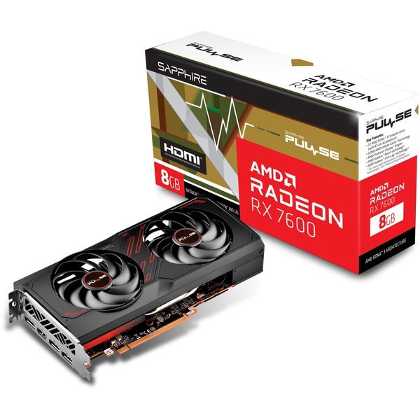 Відеокарта Sapphire Radeon RX 7600 8GB GDDR6 Pulse Gaming