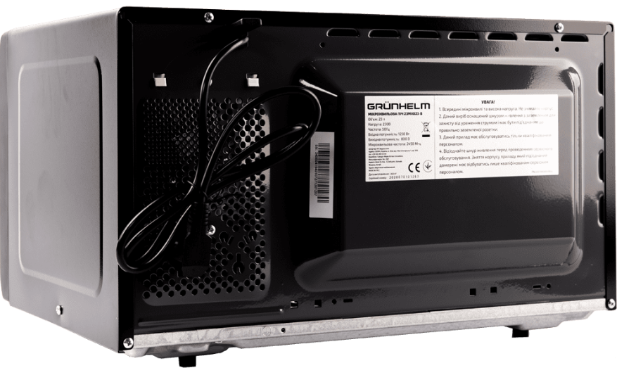 Микроволновая печь Grunhelm 23MX823-B Black фото №5