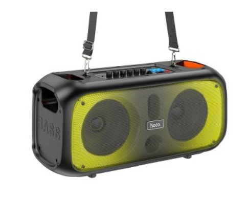Портативна колонка Hoco BS54 Party wireless dual mic outdoor BT speaker Black фото №3