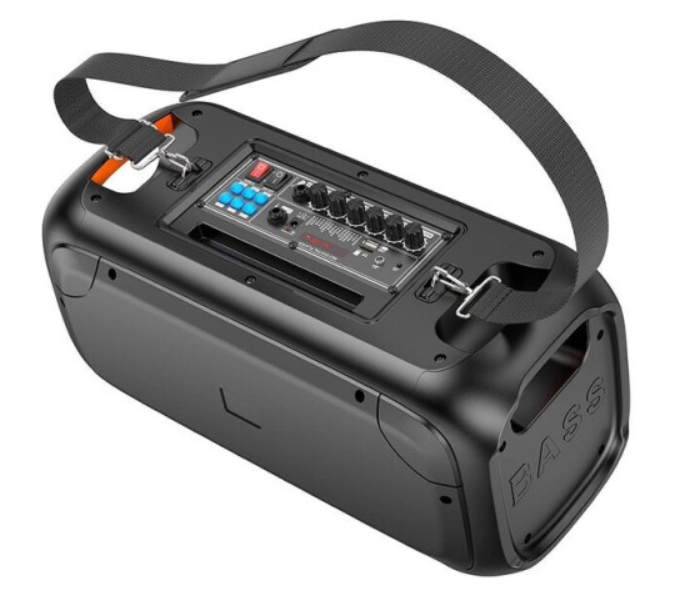 Портативна колонка Hoco BS54 Party wireless dual mic outdoor BT speaker Black фото №5