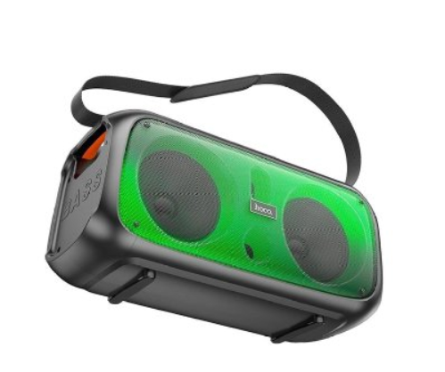 Портативна колонка Hoco BS54 Party wireless dual mic outdoor BT speaker Black фото №2