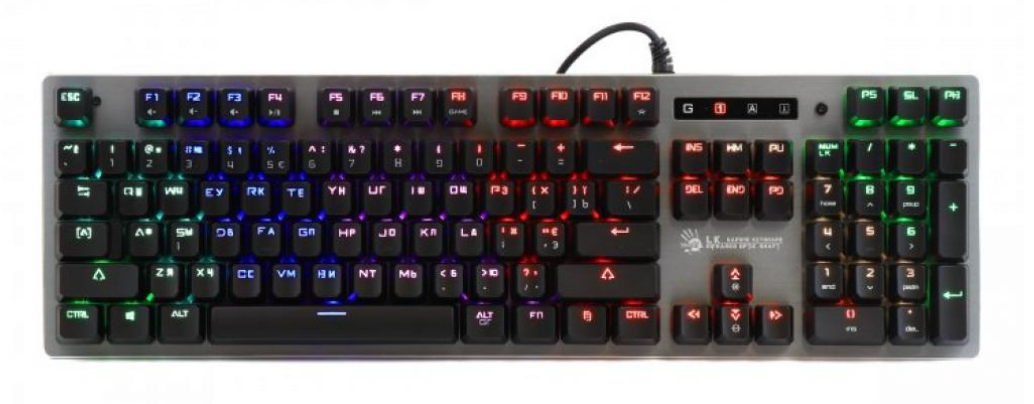 Клавіатура A4Tech Bloody B760 Green Sw Grey