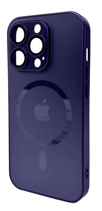 Чехол для телефона AG Glass Matt Frame Color MagSafe Logo for Apple iPhone 14 Pro Max Deep Purple