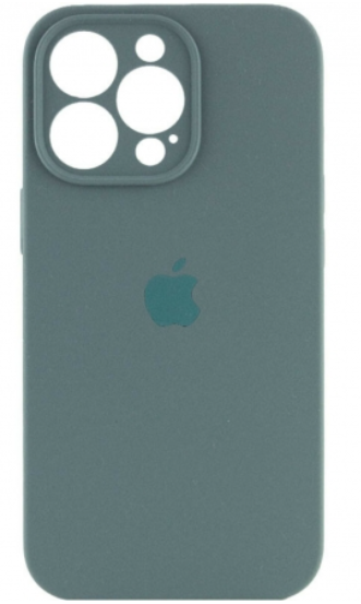 Чохол для телефона Soft Case Silicone Full Case AA Camera Protect for Apple iPhone 15 Pro (46) Pine Green