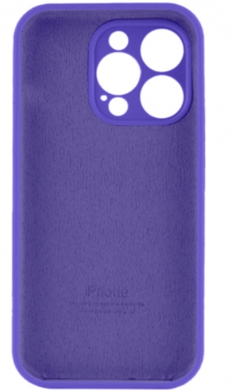 Чохол для телефона Soft Case Silicone Full Case AA Camera Protect for Apple iPhone 15 Pro Max (22) Dark Purple фото №4