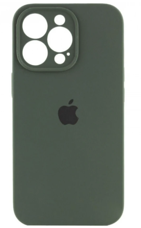 Чохол для телефона Soft Case Silicone Full Case AA Camera Protect for Apple iPhone 15 Pro Max (46) Pine Green