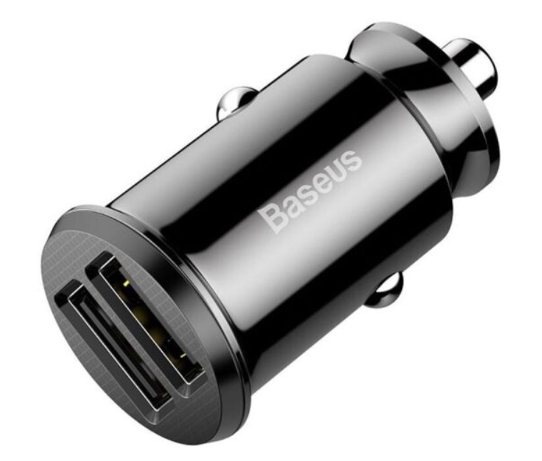 АЗУ Baseus Grain Car Charger 3.1A Black фото №2