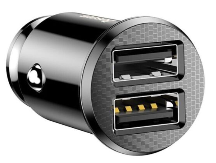 АЗУ Baseus Grain Car Charger 3.1A Black фото №5