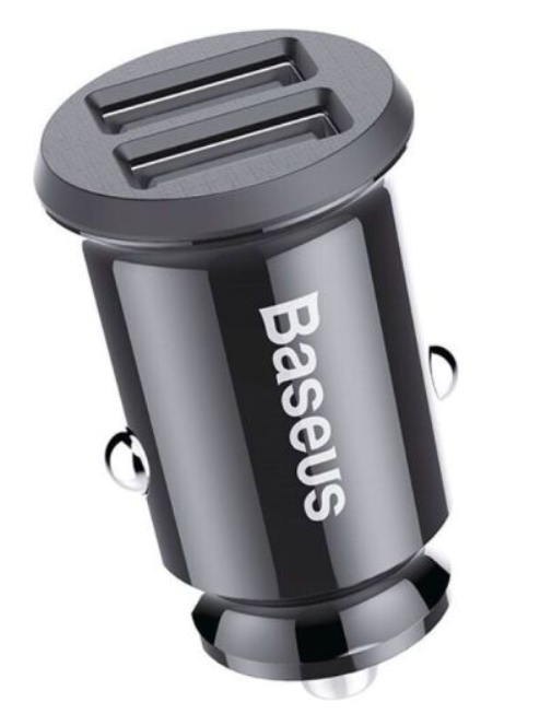 АЗУ Baseus Grain Car Charger 3.1A Black