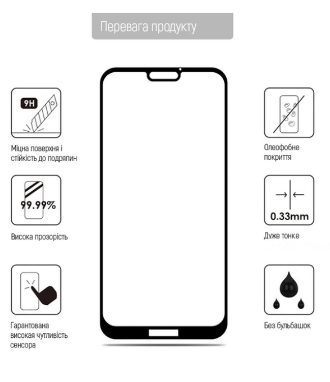 Захисне скло Colorway 9H FC glue Apple iPhone 14 Pro Max black (CW-GSFGAI14PM-BK) фото №2