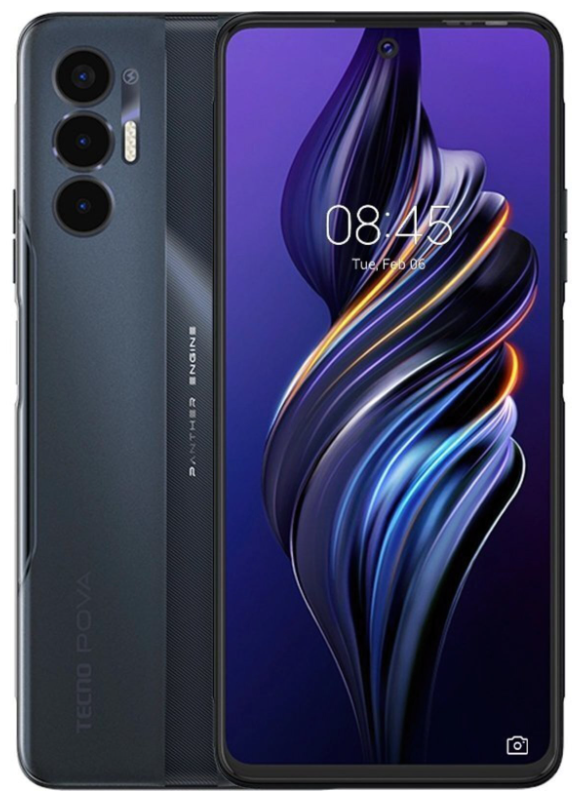 Смартфон Tecno POVA-3 (LF7n) 6/128Gb NFC 2SIM Eco Black