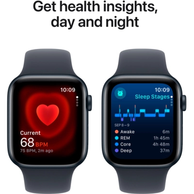 Смарт-годинник Apple Watch SE 2024 GPS 40mm Midnight Aluminium Case with Midnight Sport Band - M/L (MXE93QH/A) фото №5