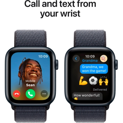 Смарт-годинник Apple Watch SE 2024 GPS 40mm Midnight Aluminium Case with Ink Sport Loop (MXEA3QH/A) фото №4