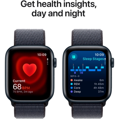 Смарт-годинник Apple Watch SE 2024 GPS 40mm Midnight Aluminium Case with Ink Sport Loop (MXEA3QH/A) фото №5