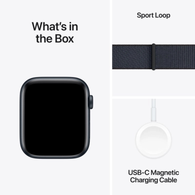 Смарт-годинник Apple Watch SE 2024 GPS 40mm Midnight Aluminium Case with Ink Sport Loop (MXEA3QH/A) фото №7