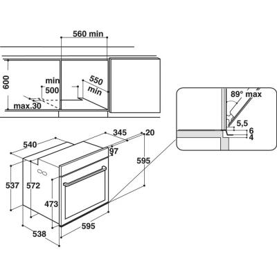 Духовой шкаф Whirlpool AKZ96220WH фото №8
