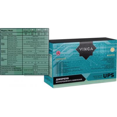 Источник бесперебойного питания Vinga LED 600VA plastic case with USB (VPE-600PU) фото №12