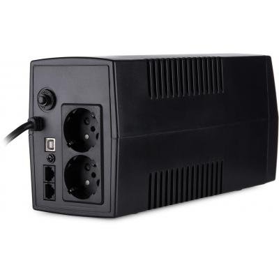 Источник бесперебойного питания Vinga LED 600VA plastic case with USB (VPE-600PU) фото №4
