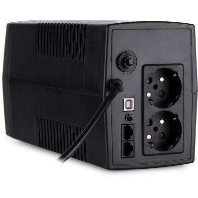 Источник бесперебойного питания Vinga LED 600VA plastic case with USB (VPE-600PU) фото №5