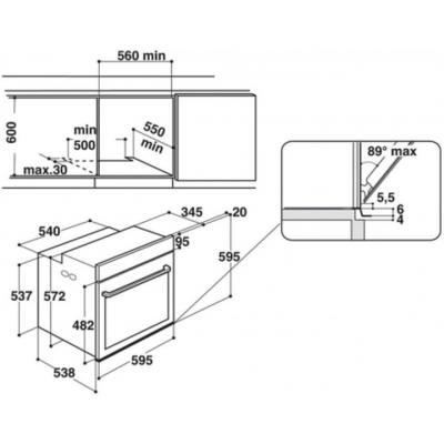 Духовой шкаф Whirlpool W7OM44S1C фото №8