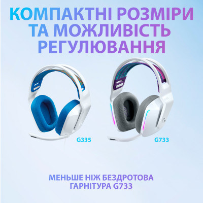 Наушники Logitech G335 Wired Gaming White (981-001018) фото №11