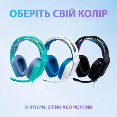 Наушники Logitech G335 Wired Gaming White (981-001018) фото №7