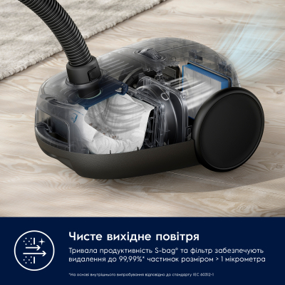Пилосос безмішковий Electrolux EB61C1OG фото №10