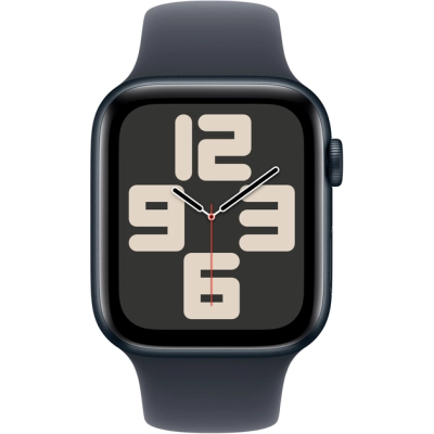 Смарт-часы Apple Watch SE 2024 GPS 44mm Midnight Aluminium Case with Midnight Sport Band - S/M (MXEJ3QH/A) фото №2