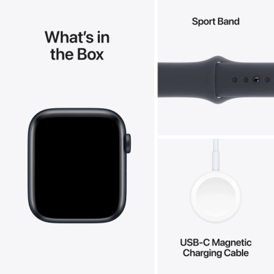 Смарт-часы Apple Watch SE 2024 GPS 44mm Midnight Aluminium Case with Midnight Sport Band - S/M (MXEJ3QH/A) фото №6