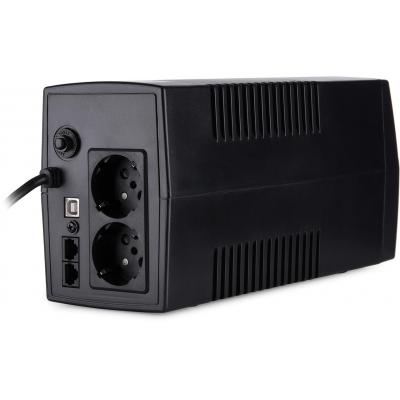 Джерело безперебійного живлення Vinga LCD 600VA plastic case with USB (VPC-600PU) фото №4
